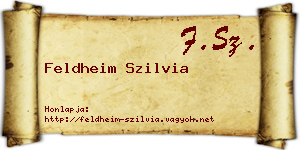 Feldheim Szilvia névjegykártya